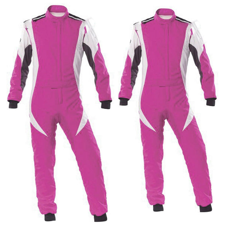 Pink / White Race Suit For Kart Racing SpeedX Gear