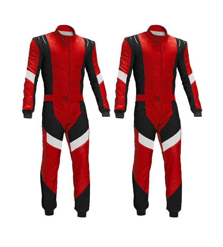 Red Go Kart Racing Suit SpeedX Gear