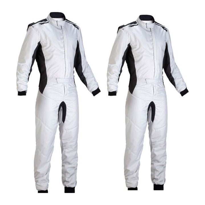 White Go-Kart Car Race Wear Outfit SpeedX Gear