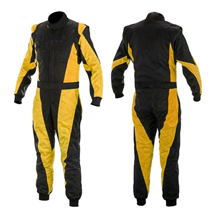 Black & Yellow Go-Kart Racing Suit SpeedX Gear