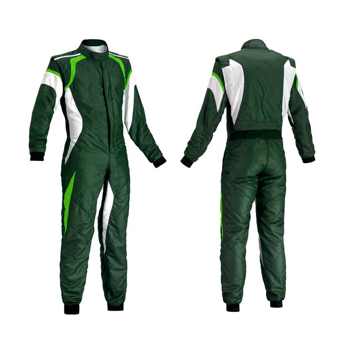 Go Kart Racing Suit Green SpeedX Gear