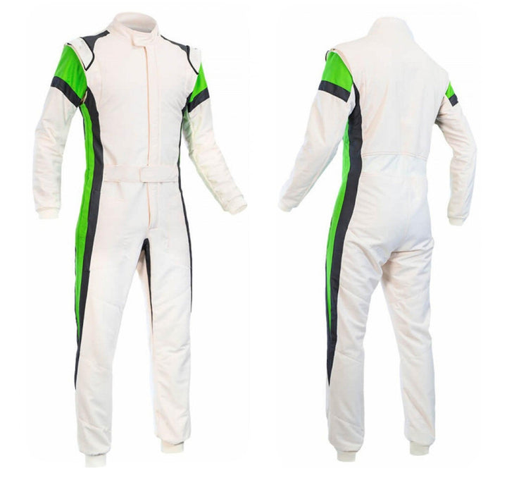 Go Kart White Racing Costume SpeedX Gear
