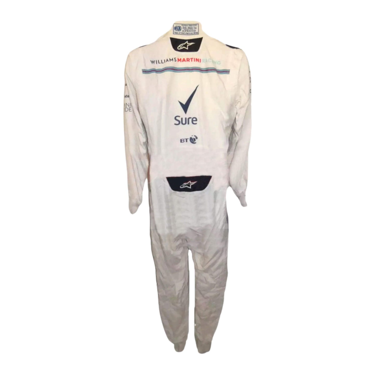 Lance Stroll 2018 F1 suit – back view with dynamic styling and professional finish