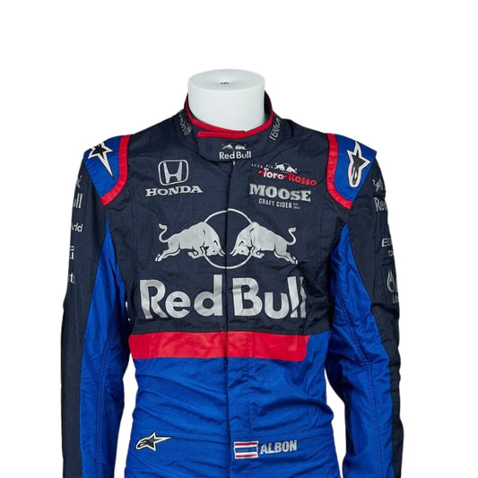 Pierre Gasly 2018 F1 suit – front close up view showcasing race-ready style and attention to detail
