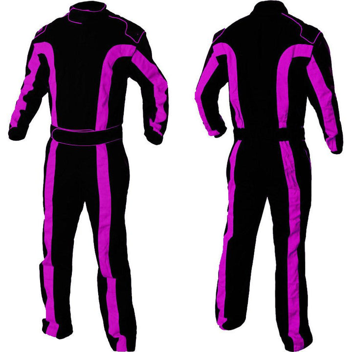Go Kart Racing Costume Black & Purple SpeedX Gear