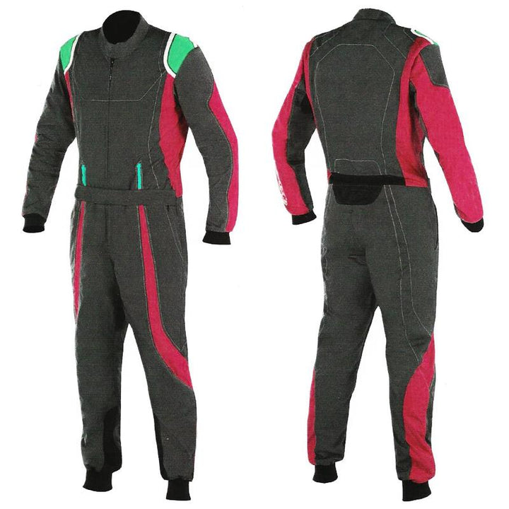 Black / Red Race Suit For Karting SpeedX Gear