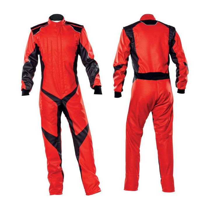 Plain Red Go Kart Racing Outfit SpeedX Gear