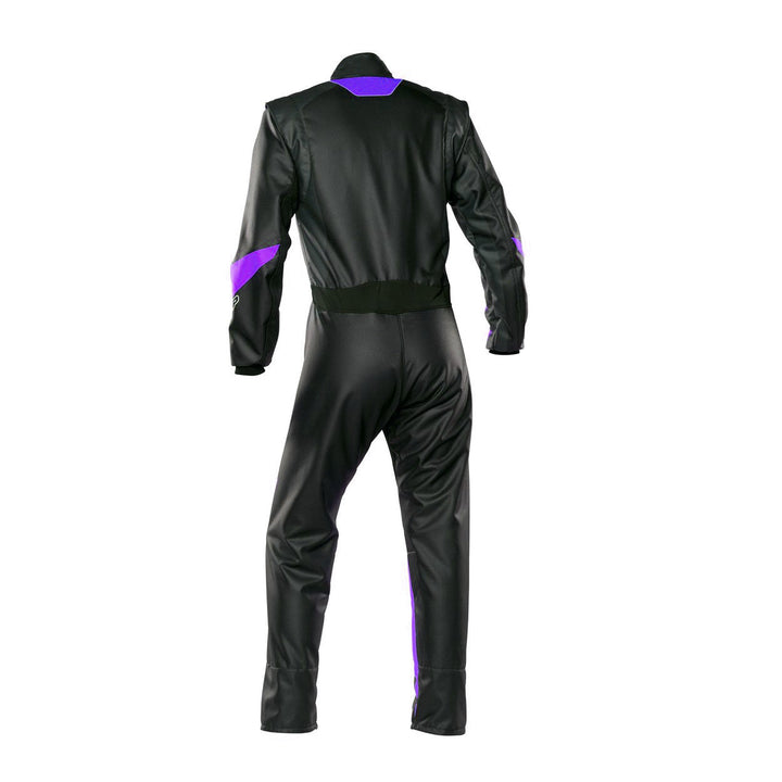 Karting Racing Driver Outfit - Black / Violet SpeedX Gear