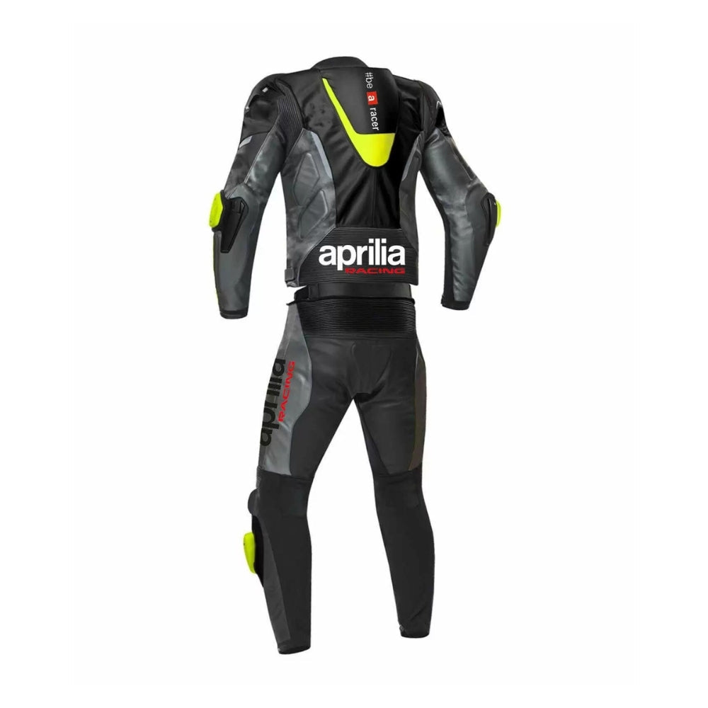 Aprilia Motorcycle Racing Leather Suit – Black Edition SpeedX Gear