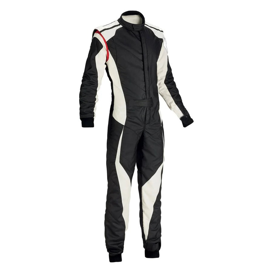 Black and White Go-Kart Driver Racing Outfit SpeedX Gear