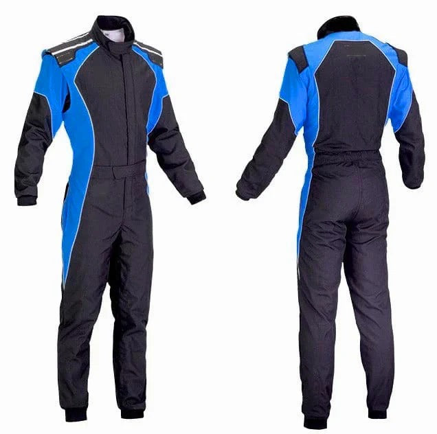 Black & Blue Go Kart Custom Suit SpeedX Gear