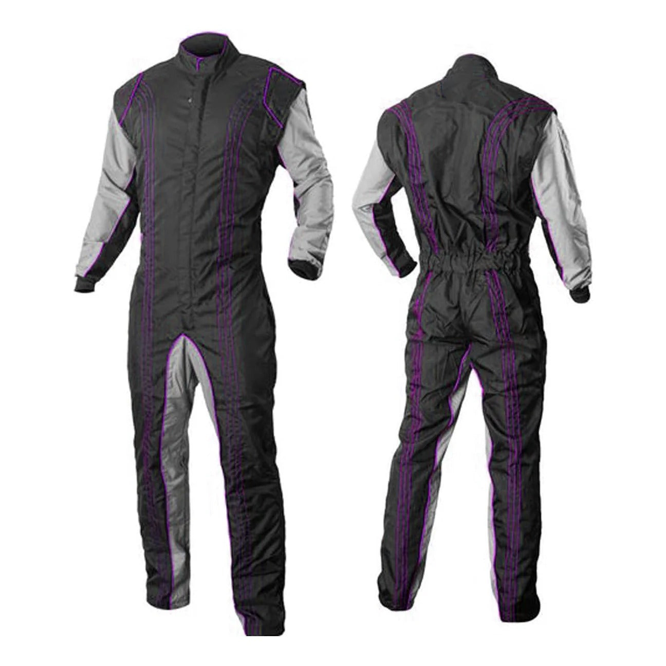 Black & Gray Go-Kart Race Suit SpeedX Gear