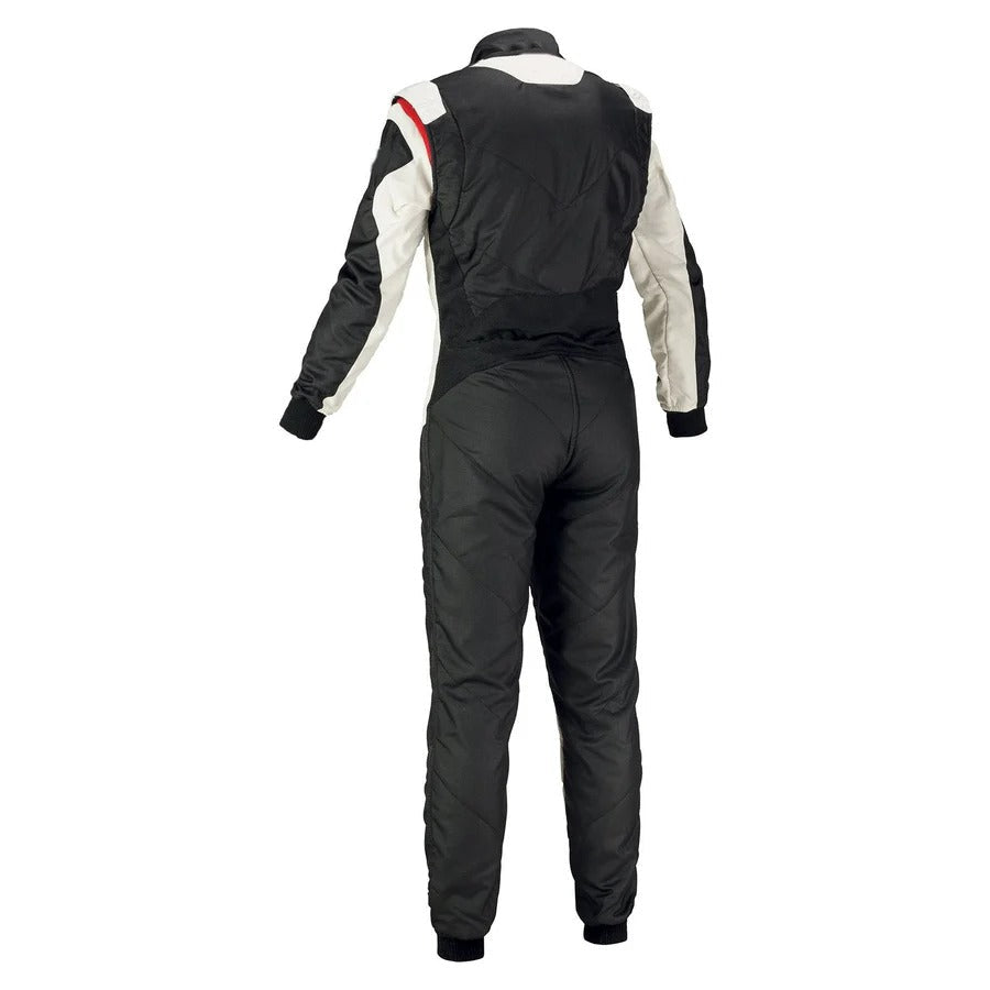 Black and White Go-Kart Driver Racing Costume SpeedX Gear