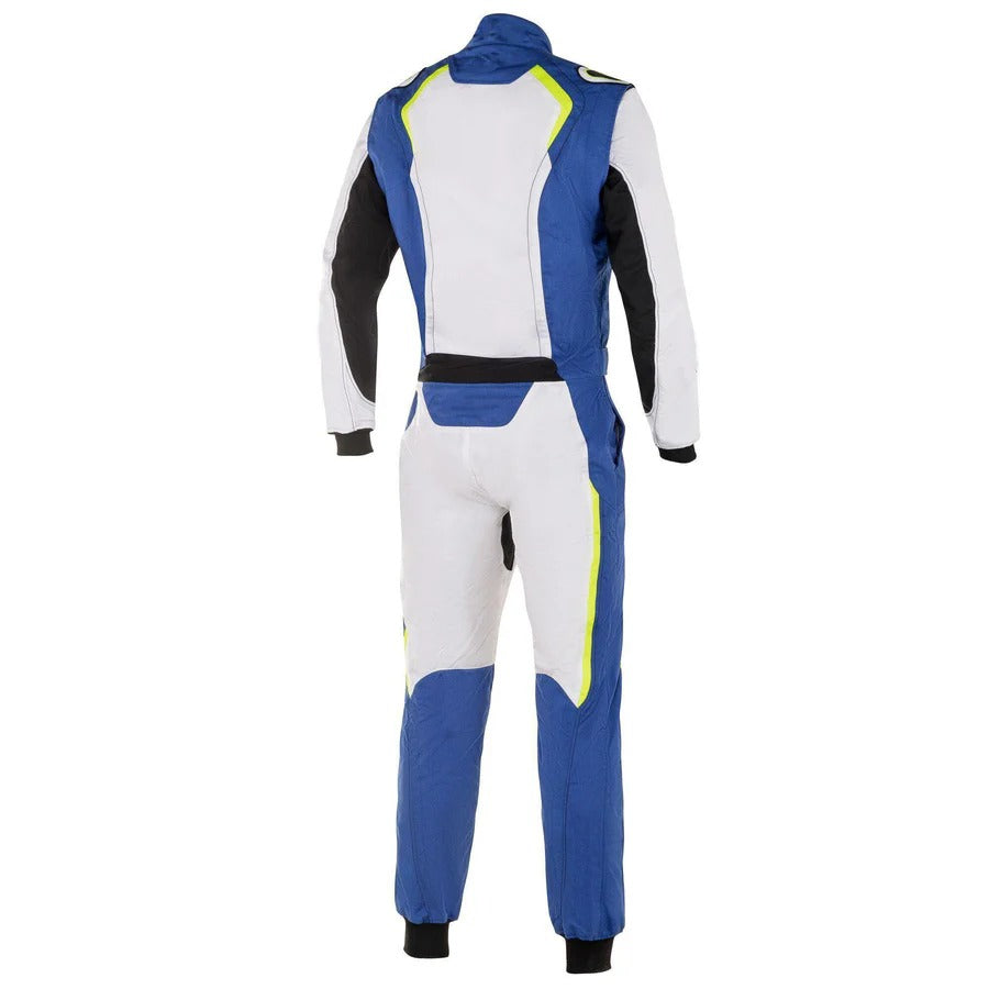 Karting Racing Driver Suit - White / Royal Blue SpeedX Gear