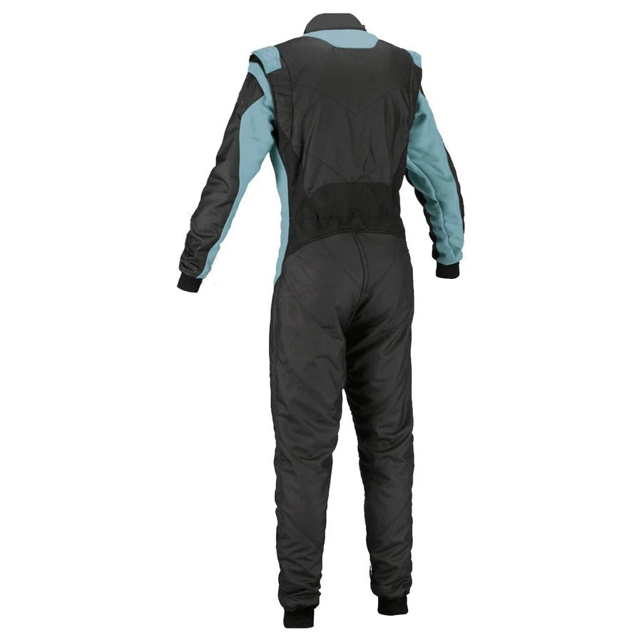 Plain Black & Blue Go Kart Racing Costume SpeedX Gear