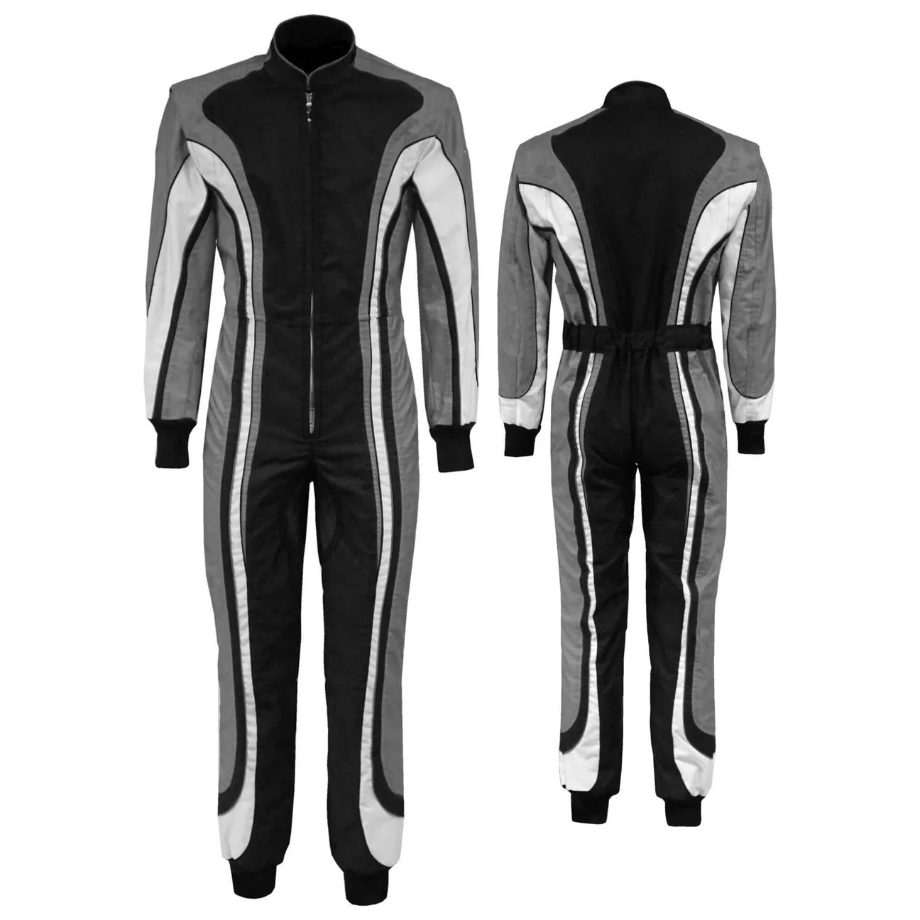 Racing Suit for Go Kart Black / Gray SpeedX Gear