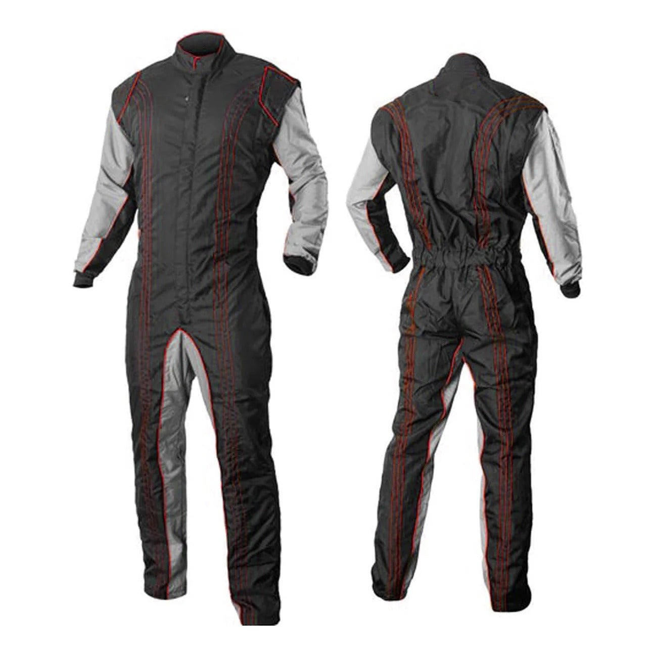Black / Gray Go-Kart Racing Suit SpeedX Gear