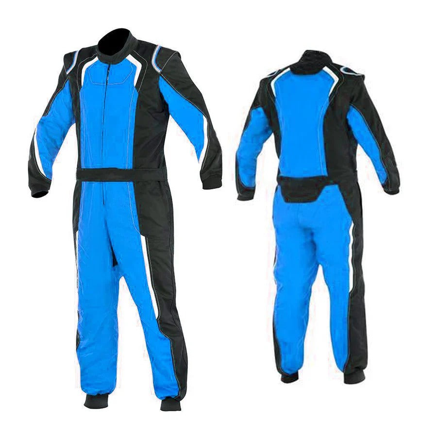 Blue Custom Go Kart Racing Suit SpeedX Gear