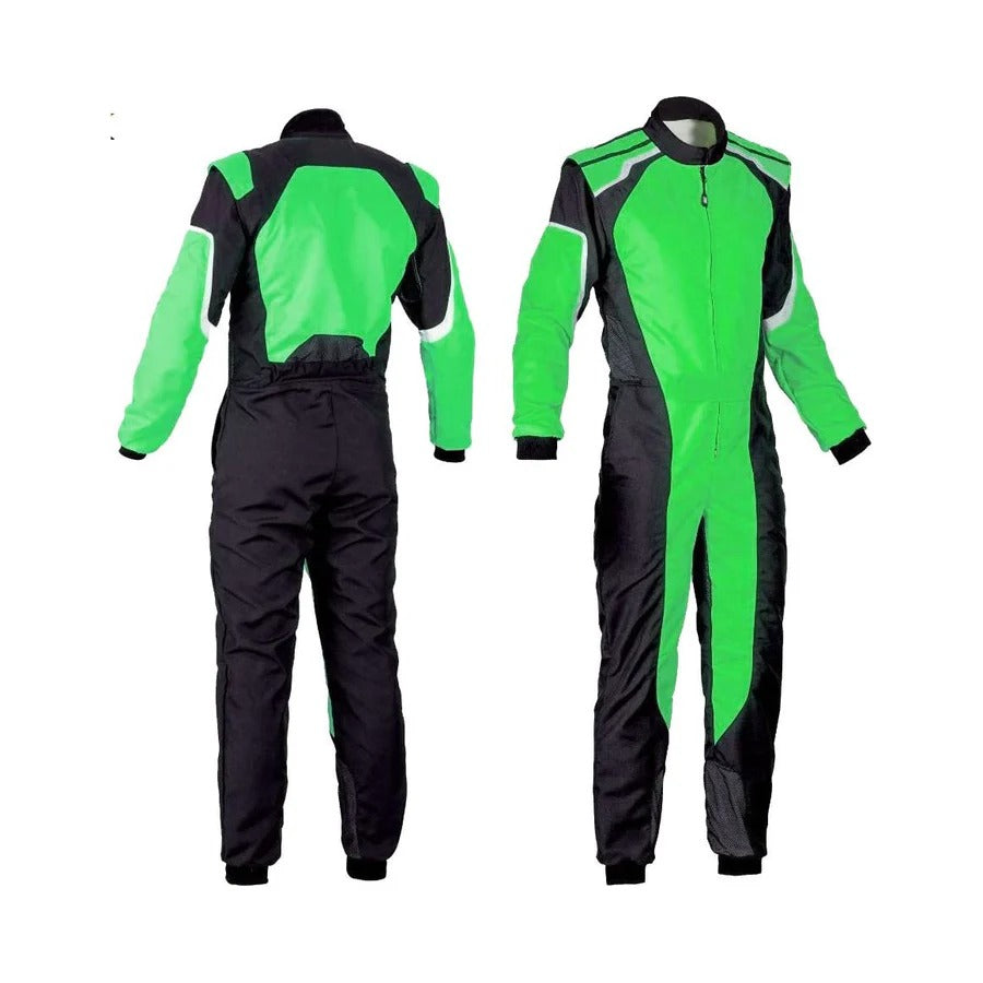 Black & Green Racing Suit for Go Kart SpeedX Gear
