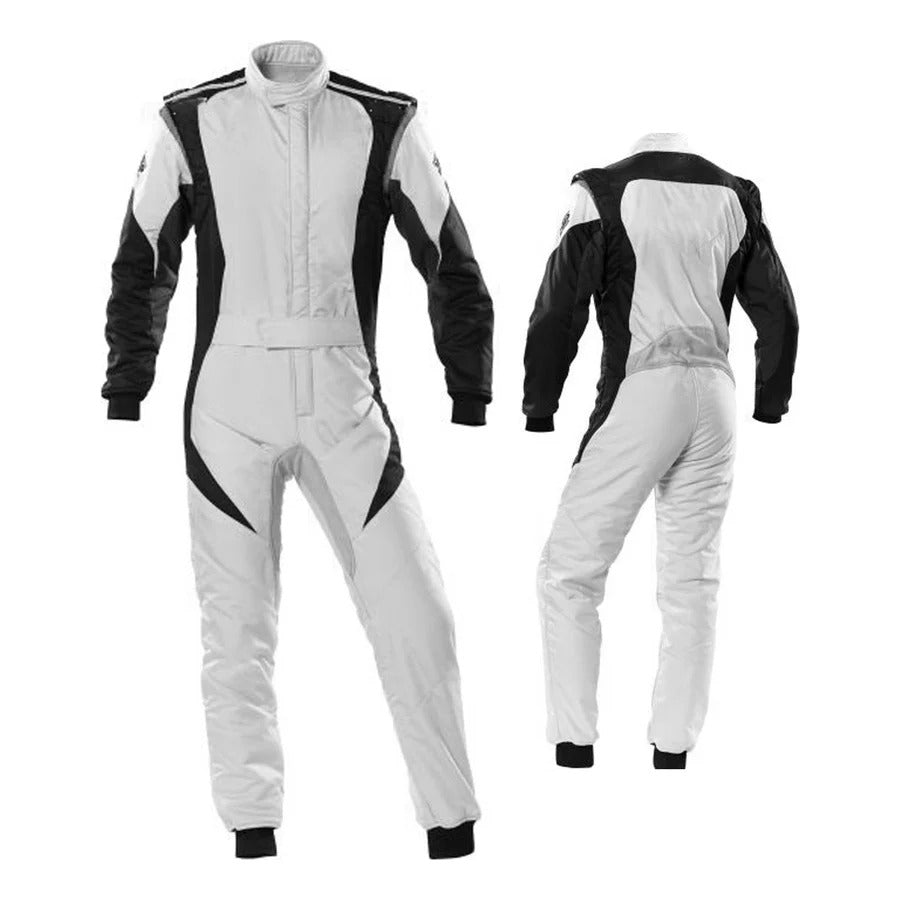 Go Kart White Race Suit SpeedX Gear