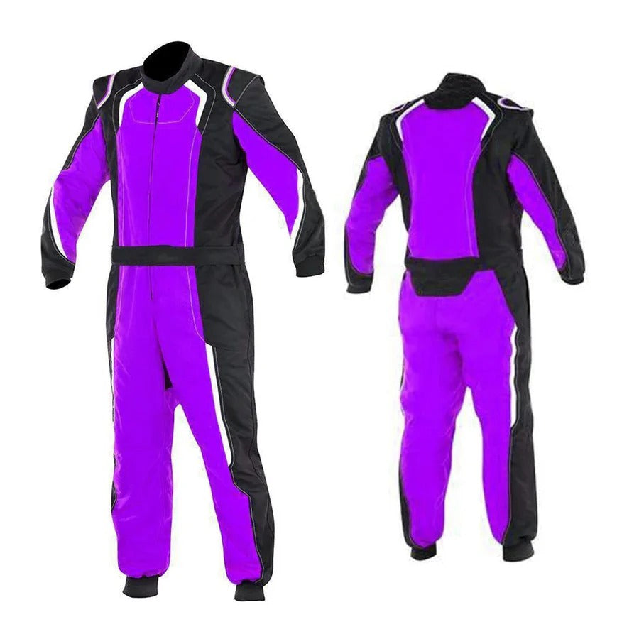 Purple Custom Go Kart Racing Suit SpeedX Gear