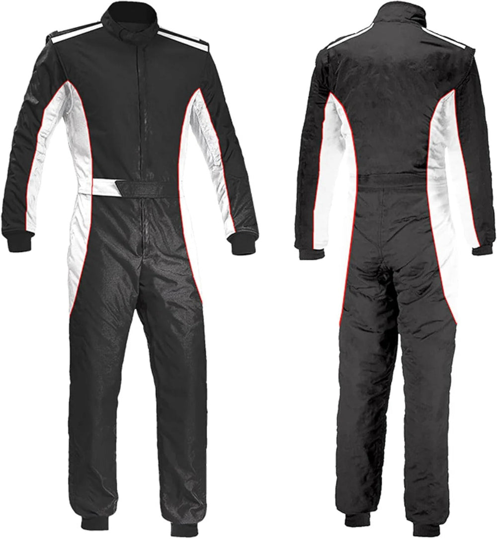Go Kart Black Race Suit SpeedX Gear