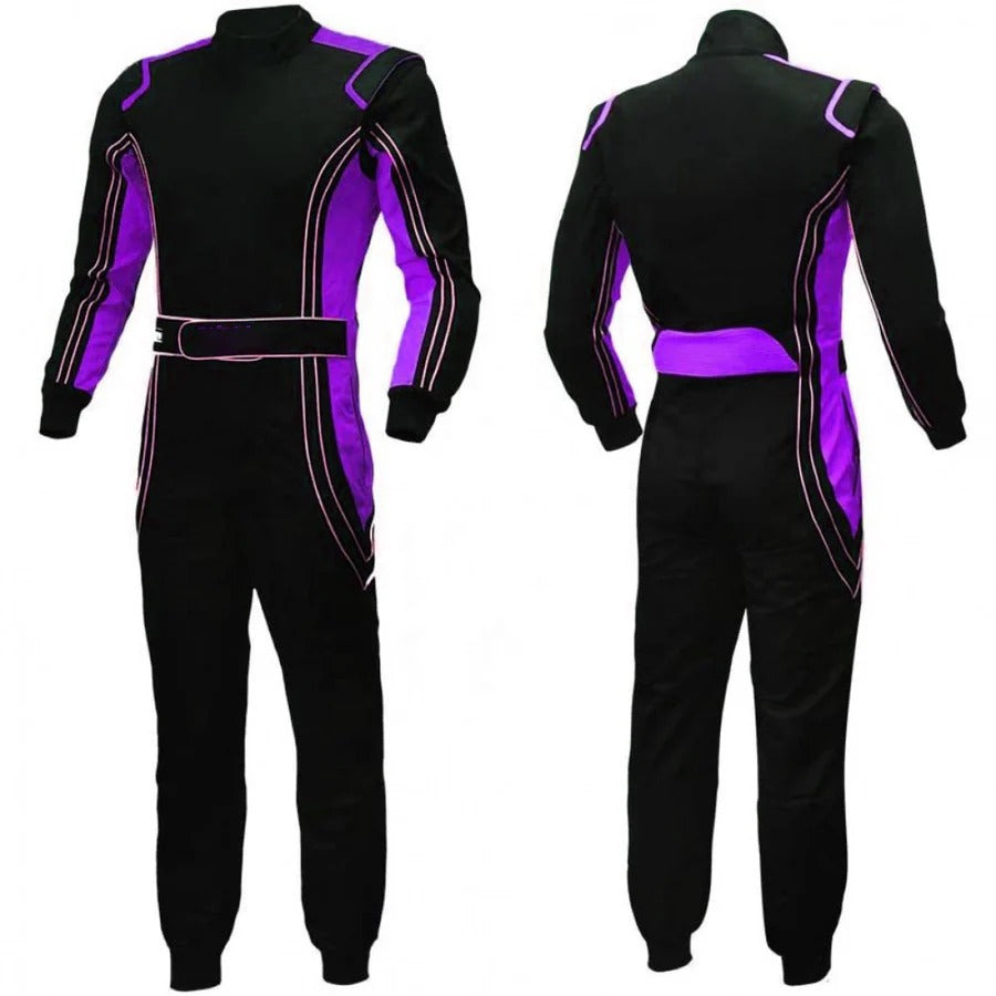 Go Karting Black Race Suit SpeedX Gear