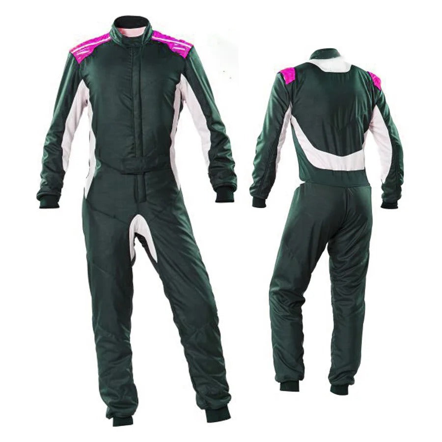Dark Slate Gray Go Kart Racing Suit Men SpeedX Gear