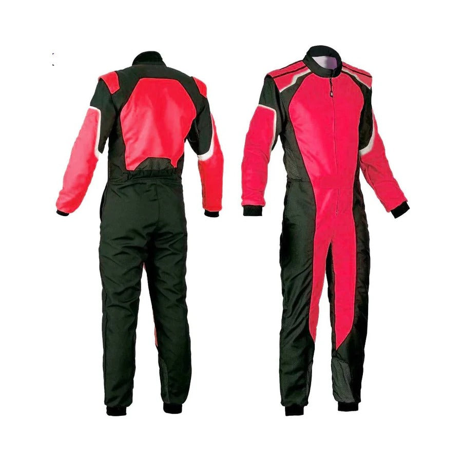 Black & Red Custom Go Kart Race Suit SpeedX Gear