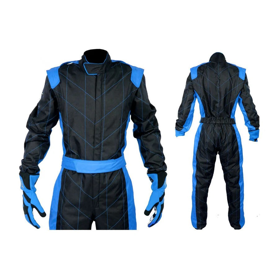Karting Racing Gear - Black / Blue SpeedX Gear
