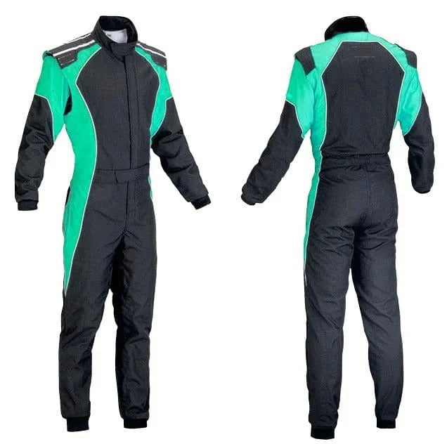 Black & Green Go Kart Custom Suit SpeedX Gear
