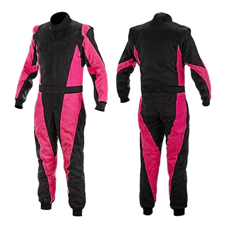 Black & Pink Custom Go Kart Racing Outfit SpeedX Gear