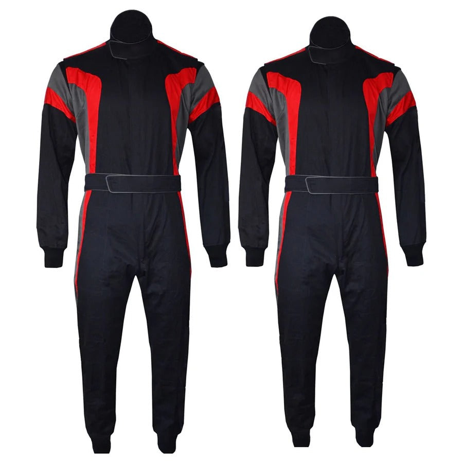 Go-Kart Racing Wear Costume - Black / Red SpeedX Gear
