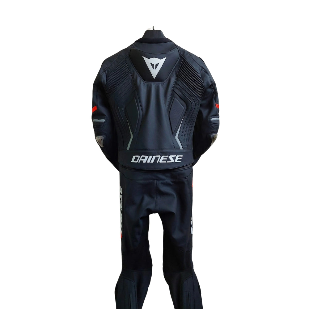 Super Speed D1 Two-Piece Motorcycle Leather Racing Suit with Metal Protection SpeedX Gear