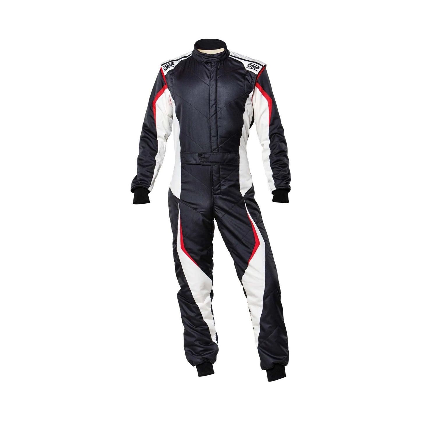Black / White OMP Tecnica Evo Racing Costume SpeedX Gear