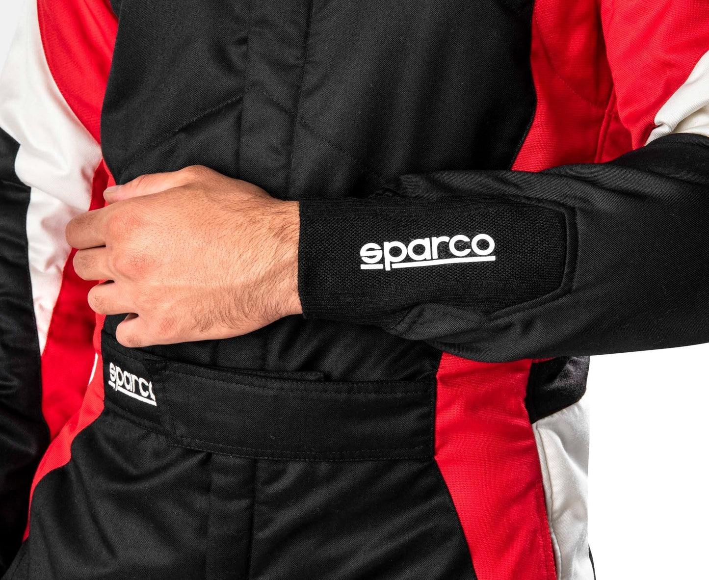 Black / Red Sparco Race Costume SpeedX Gear