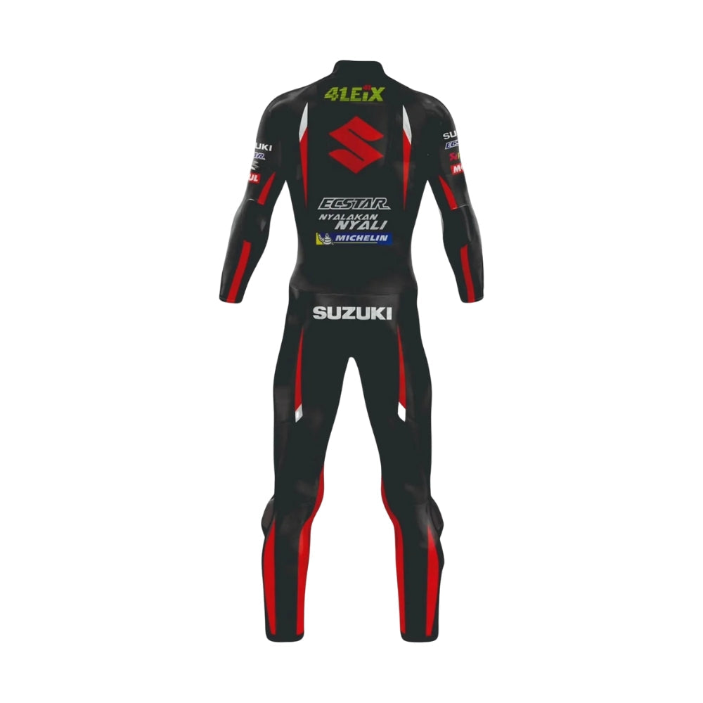 Suzuki Aleix Espargaro 2016 GSX-R Leather Motorcycle Suit SpeedX Gear