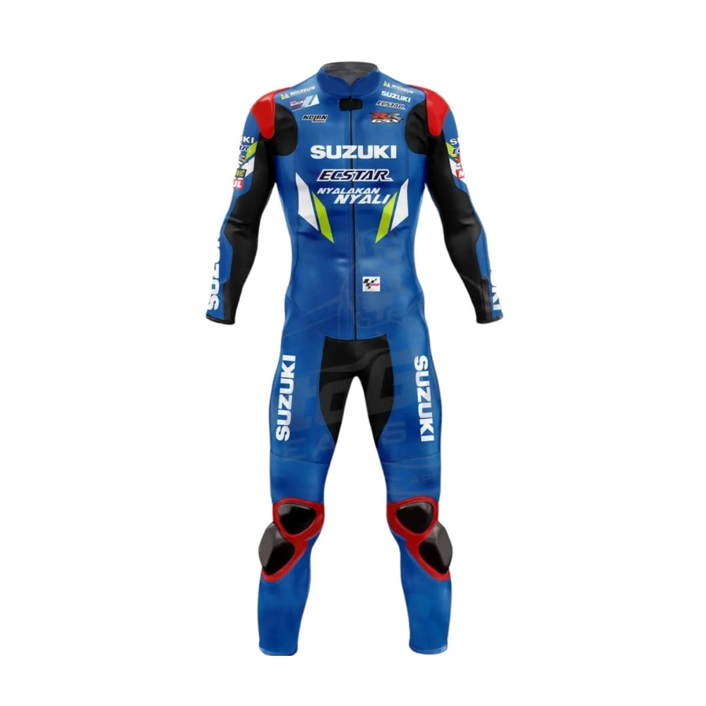 Suzuki Alex Rins 2019 One-Piece Motorcycle Leather Suit SpeedX Gear