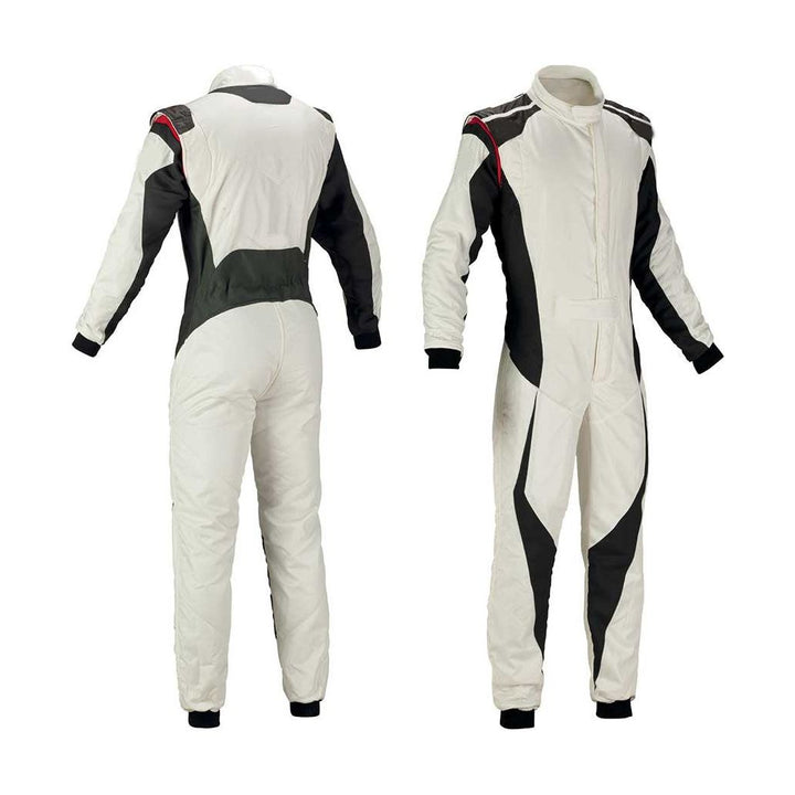 White Go-Kart Car Racing Wear SpeedX Gear