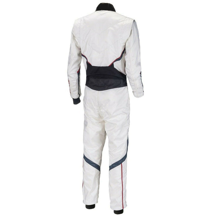 Plain White Go Kart Racing Outfit SpeedX Gear