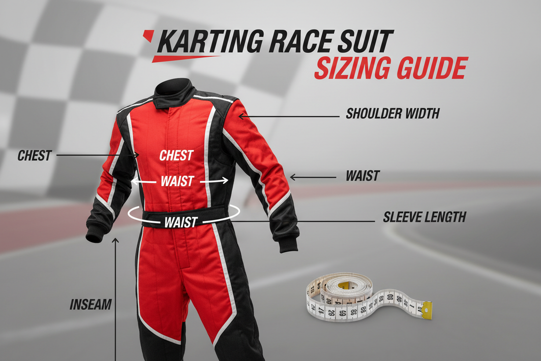 karting suit sizing chart for adults and youth