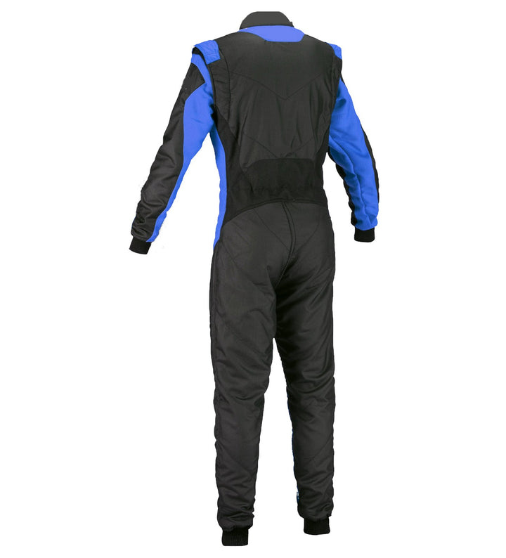 Go Kart Racing Suit Black & Blue SpeedX Gear
