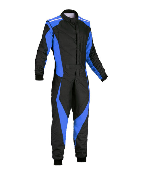 Go Kart Racing Suit Black & Blue SpeedX Gear