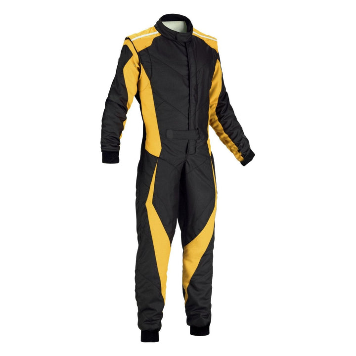Go-Kart Racing Cordura One Piece suit - Black / Gold SpeedX Gear