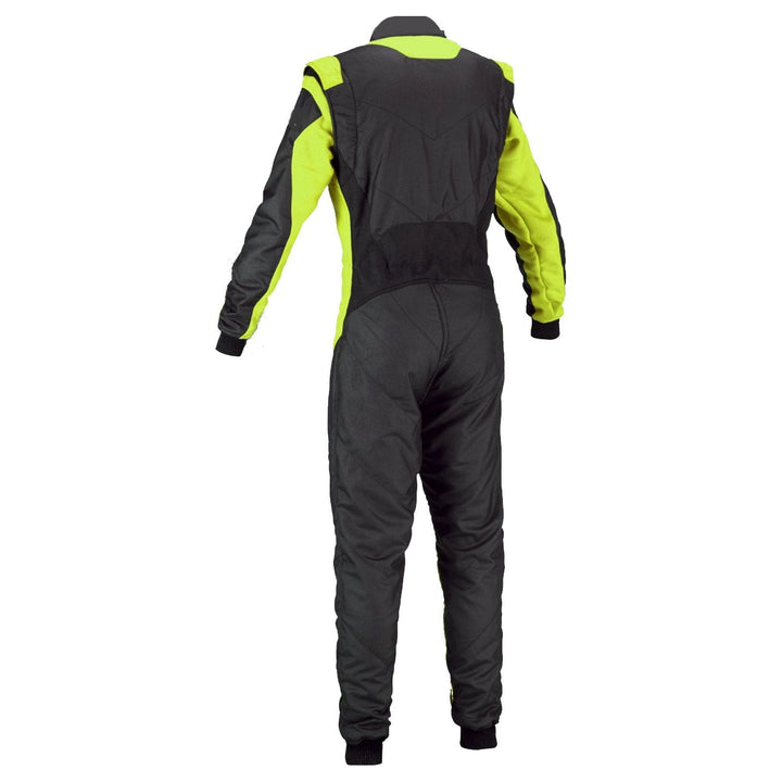 Go-Kart Race Cordura One Piece suit - Black / Green SpeedX Gear
