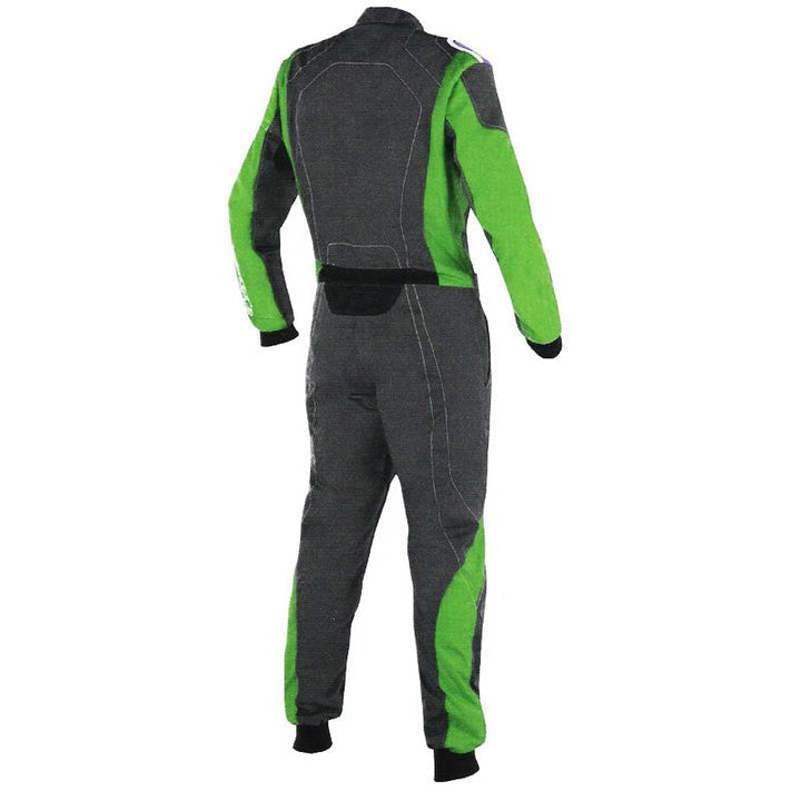 Black / Green Racing Suit For Go-Kart Race SpeedX Gear