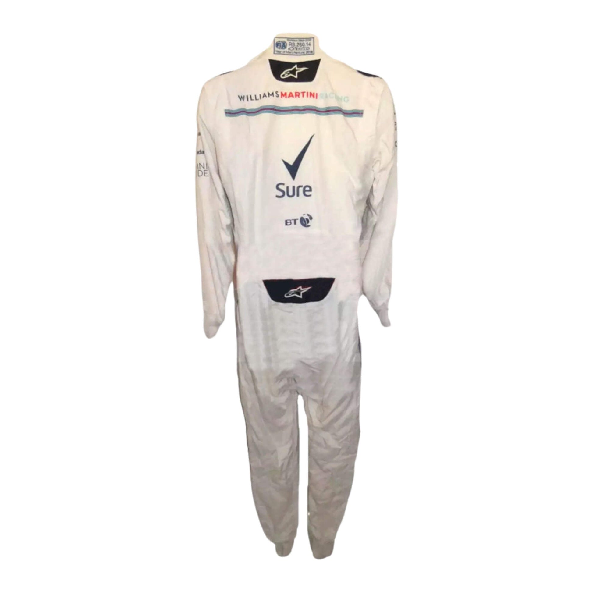 Lance Stroll 2018 F1 suit – back view with dynamic styling and professional finish