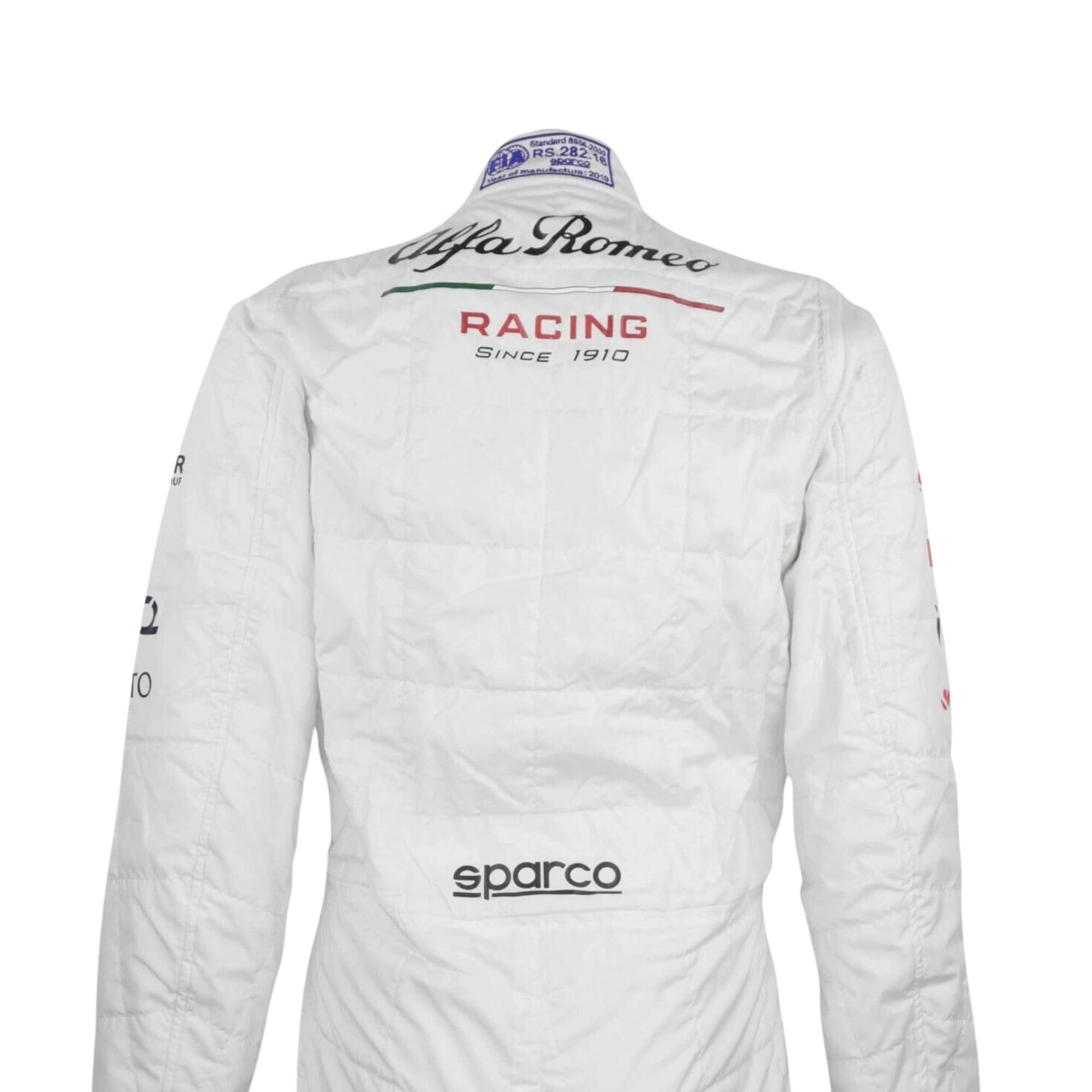 Kimi Räikkönen 2019 Azerbaijan GP F1 suit – back view with a sleek, modern race-ready look, trending among collectors 