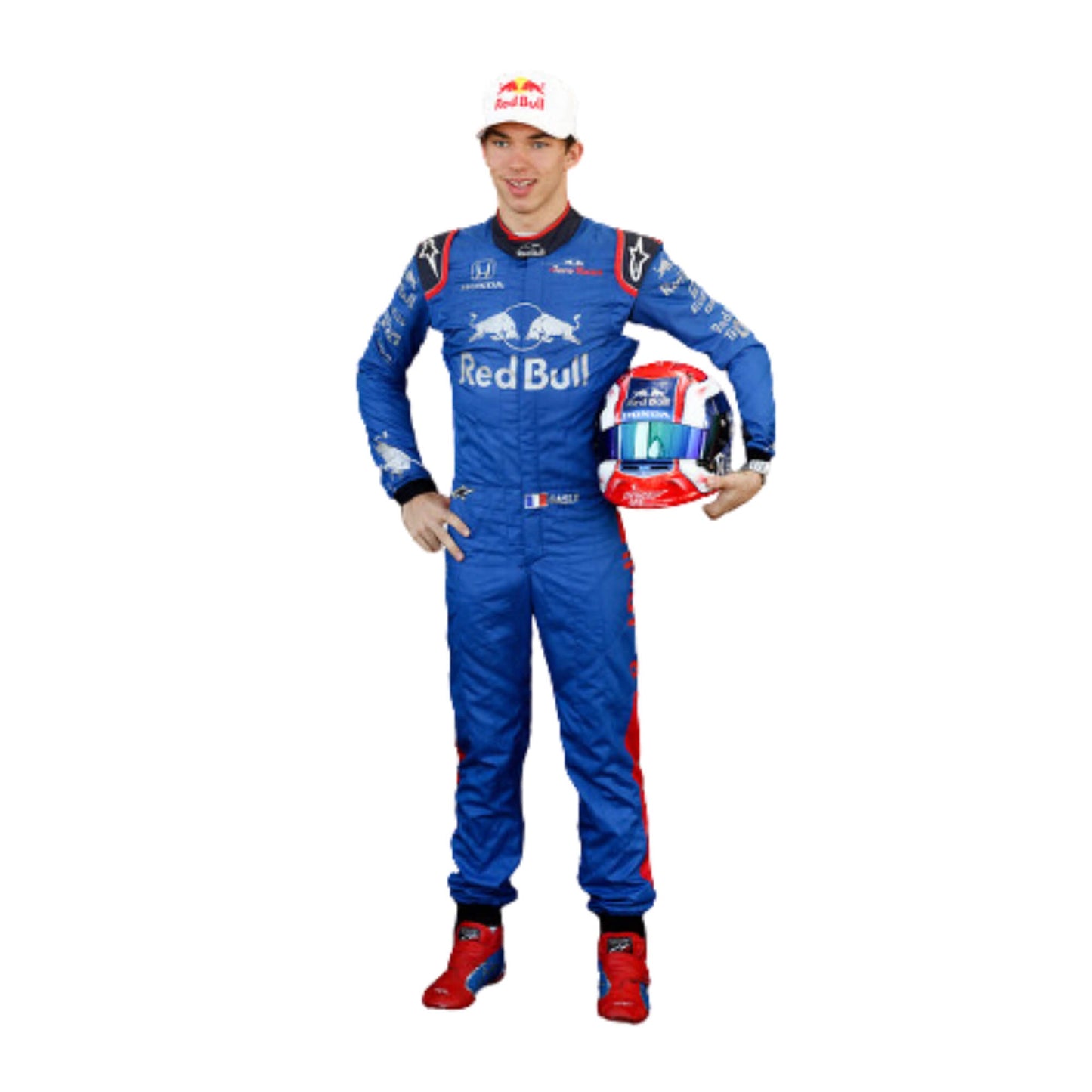 Pierre Gasly 2019 F1 racing suit – sleek design with race-specific detailing