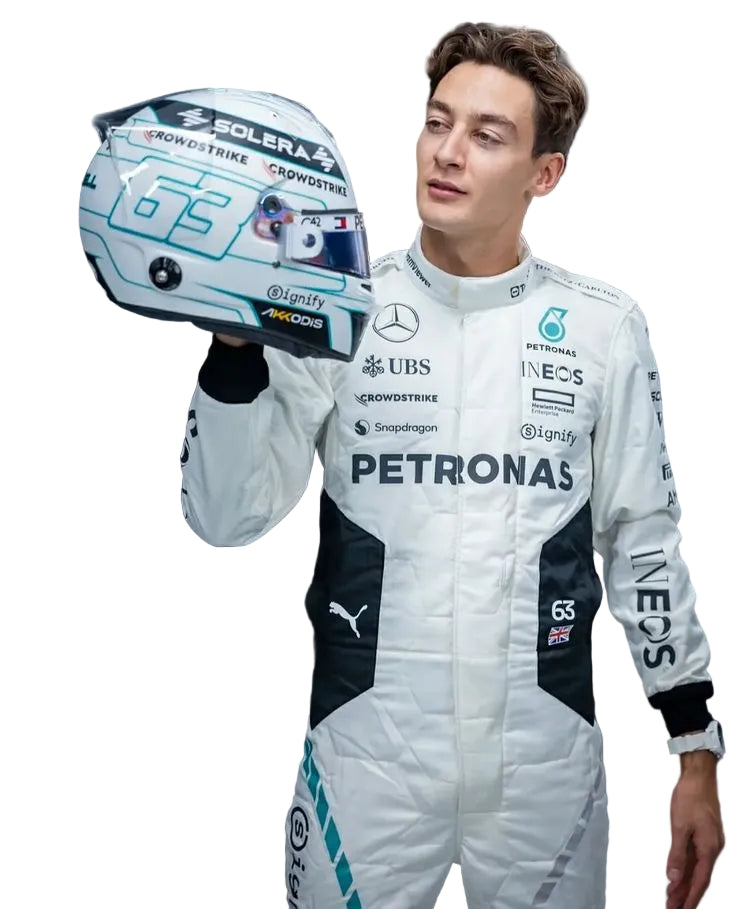 2024 George Russell & Lewis Hamilton Qatar GP F1 Racing Suit - Speedxgear